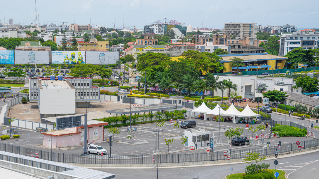 Vue aérienne de l'aéroport de Cotonou